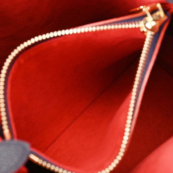 LOUIS VUITTON Monogram Empreinte Neo Noe Marine Rouge M45306 Women's Leather ... - Picture 10 of 12